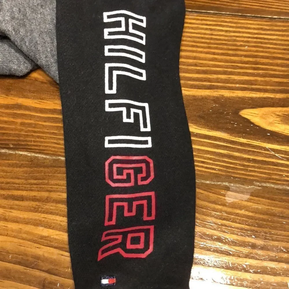 Tommy Hilfiger Infant 12m Gray and Black Hoodie